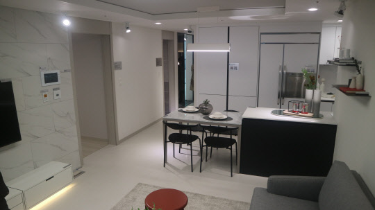 꿈의숲 한신더휴 전용면적 59㎡ 유니트. <이상현 기자>